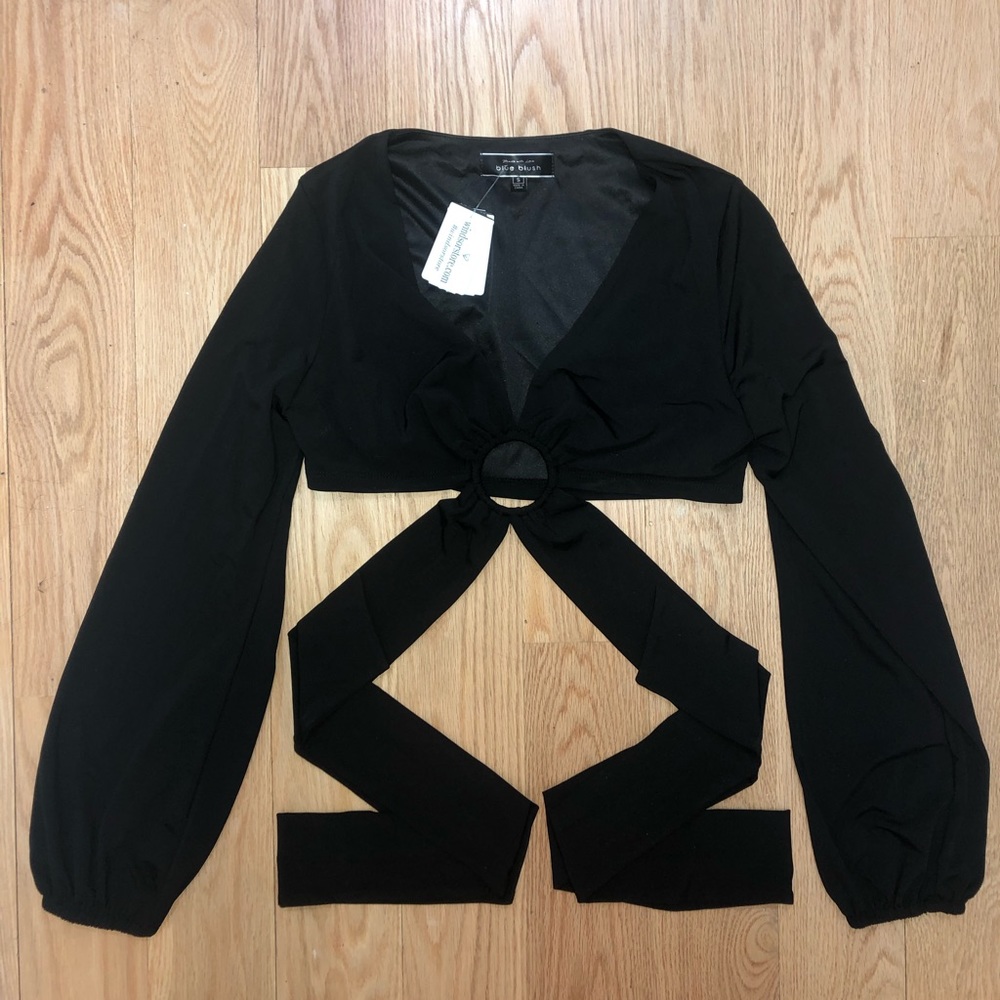 Wrap Tie Black Top